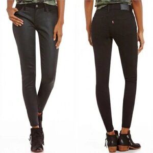 Levi's 535 Super Skinny Black Opal Biker Jeans Sz 31 -shipping incl